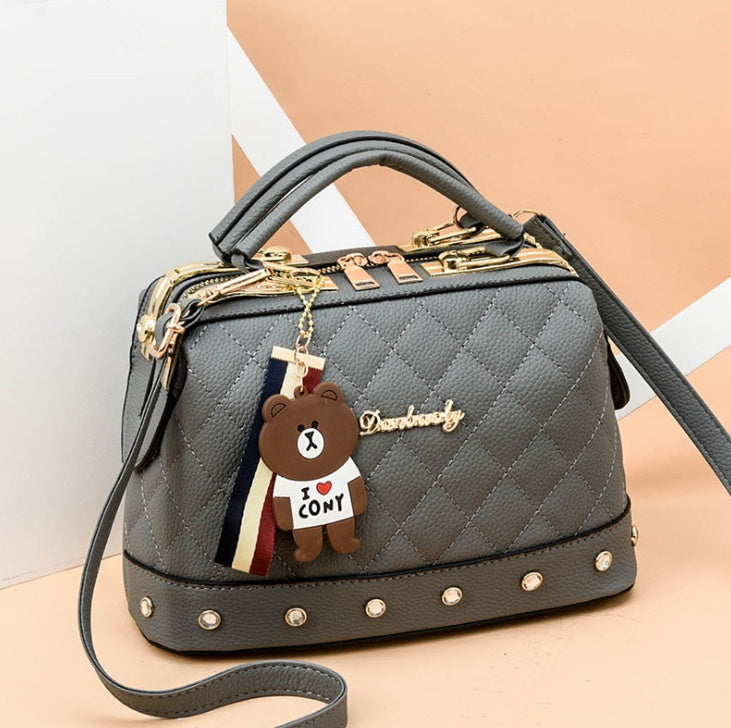 Single Shoulder Diagonal Small Bag - Korean fashion handbag small square bag
