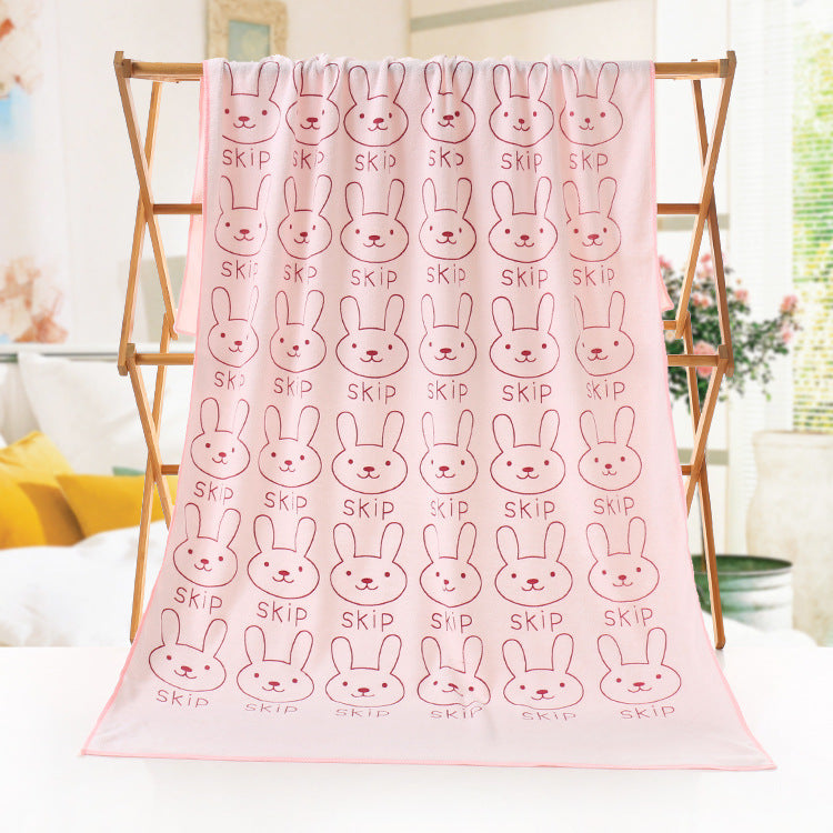 Cartoon Print Bath Towel - Beach towel