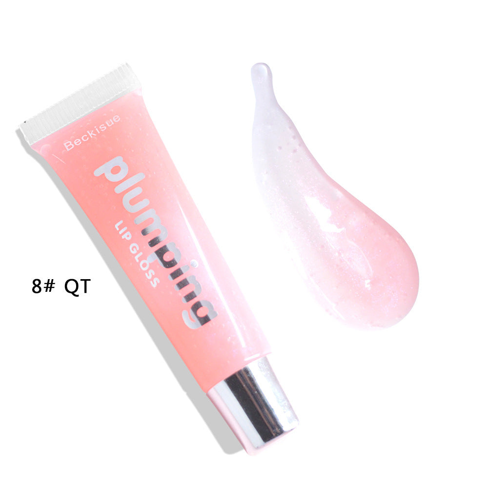 Wet Cherry Plumping Lip gloss - Lip Plumper Makeup Big Lip Gloss Moisturizer Plump Volume Shiny Vitamin E Mineral Oil