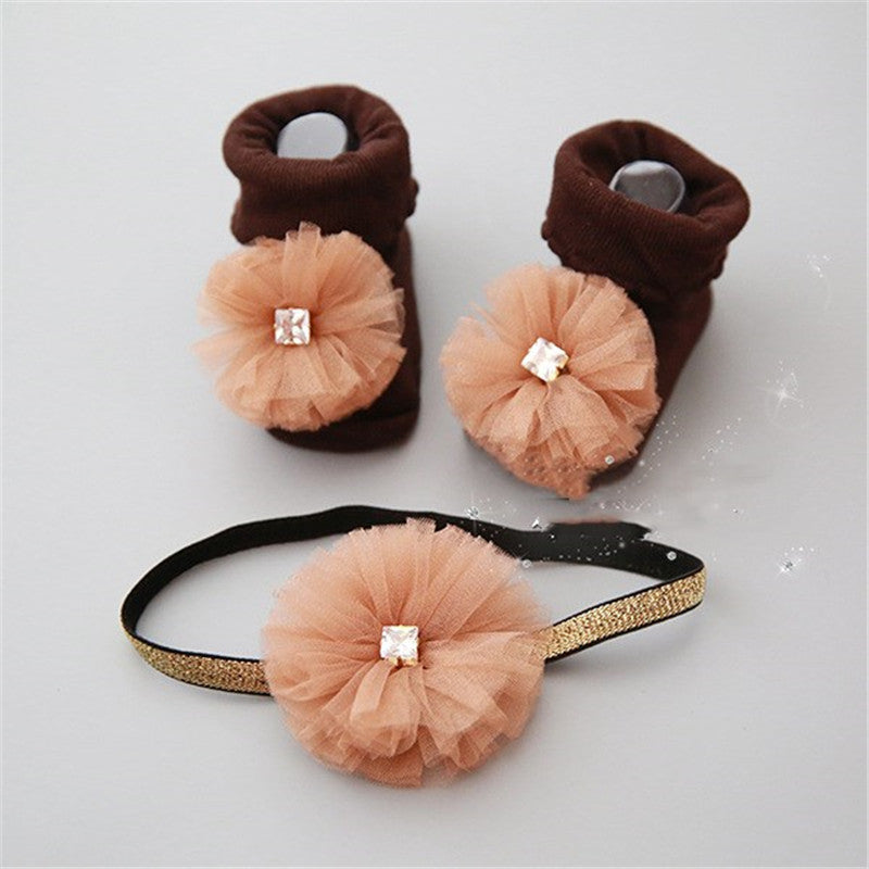 Stylish Children's short socks headband accessories
