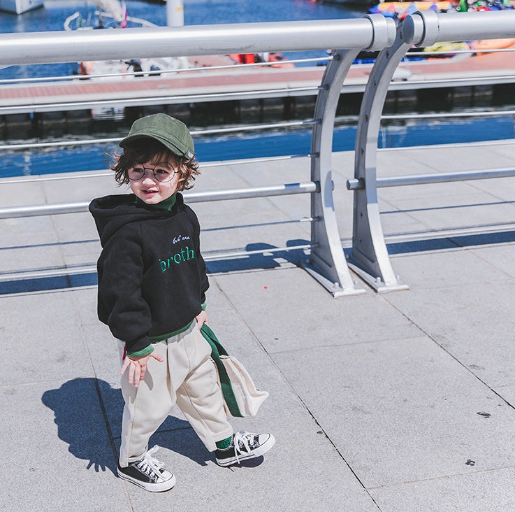 Boys Hooded Autumn and winter sweater