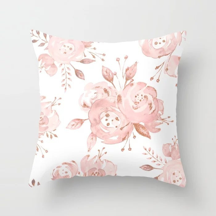 Pink Sofa Cover - Cushion Pillowcase