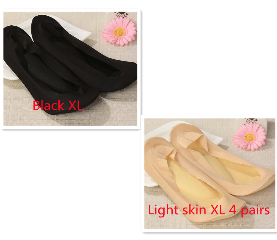 3D Arch Foot Massage Health Care Women Socks - Summer Socks Ice Silk Socks Invisible Slippers Feet Care