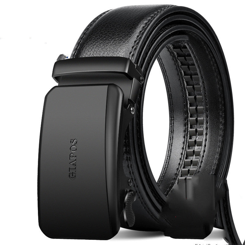 Men's Leather Automatic Buckle Pure Cowhide Belt