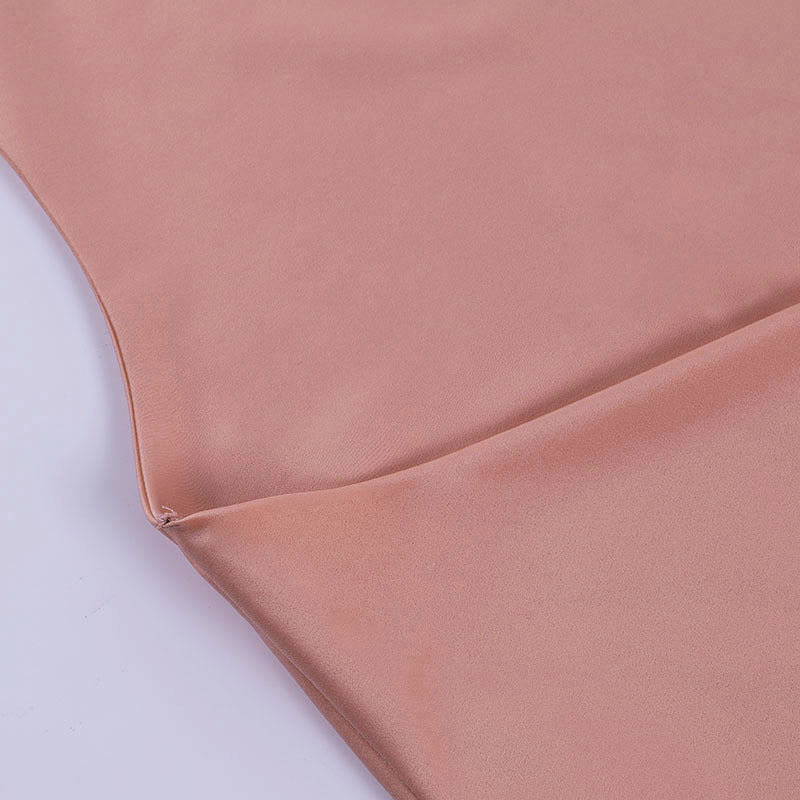 Satin Party Dress V Neck Backless  Dresses - Mini Sleeveless Summer Party Dress