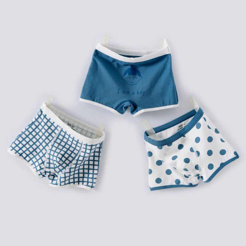 Children's Cartoon Simple Boxer - Children Cotton Underwear