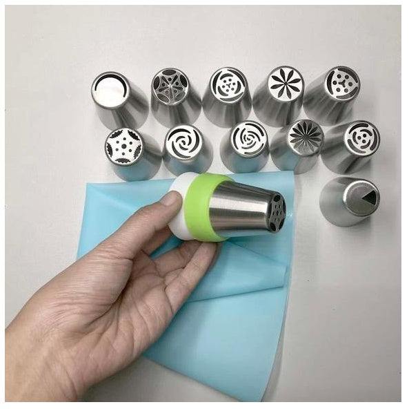 3-in-1 Limited Edition Christmas Style Stainless Steel Cake Decorating Nozzle - JumoShop