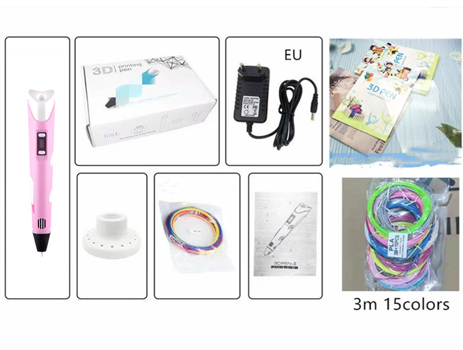 Children's 3D Printing Pen - Three-dimensional Brush Toy Set