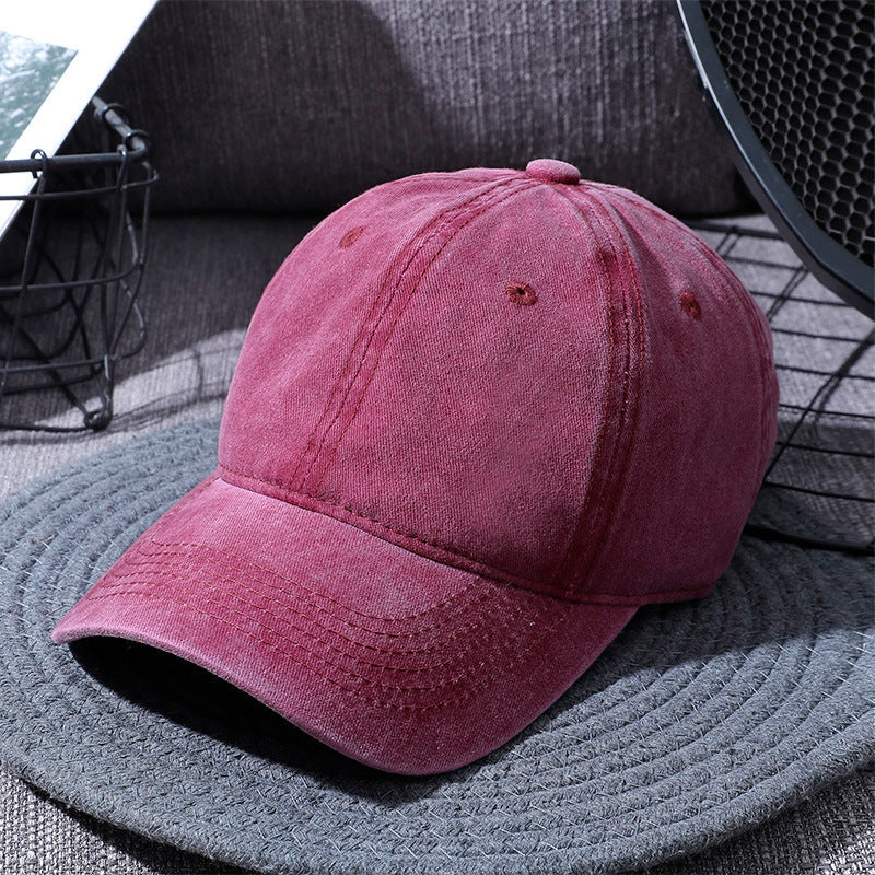 Washed Baseball Caps For Men And Women - Outdoor Distressed Sun Hats Simple Caps