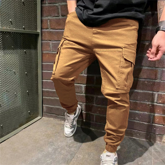Mens Sports Pants With Pockets - Casual Cargo Trousers
