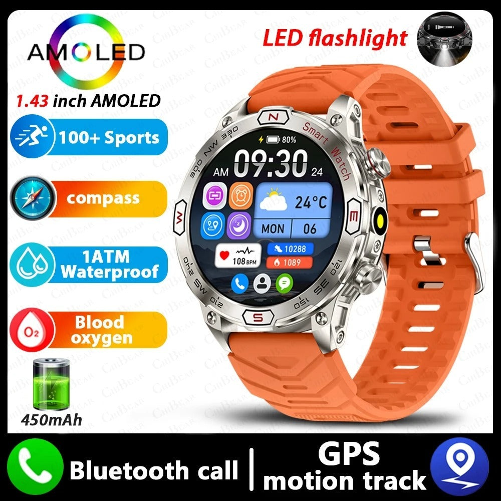 Smart Watch - HD AMLOED Screen Bluetooth Calling Sports Watch