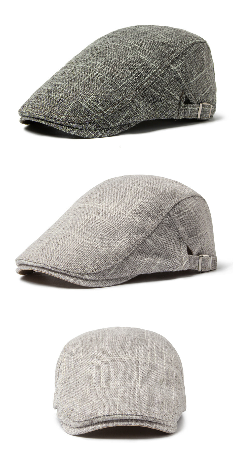 Men's Breathable Retro Casual Cotton And Linen Beret