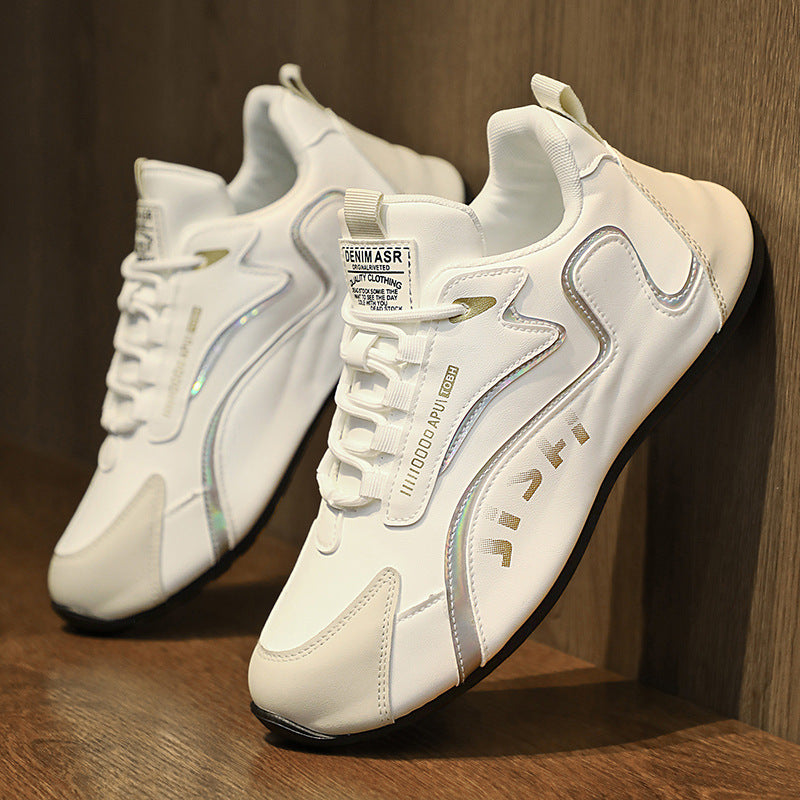 Fashion Colorblock Lace-up Sneakers For Men - Breathable Low-top Dad Shoes Running Walking Sports Shoes