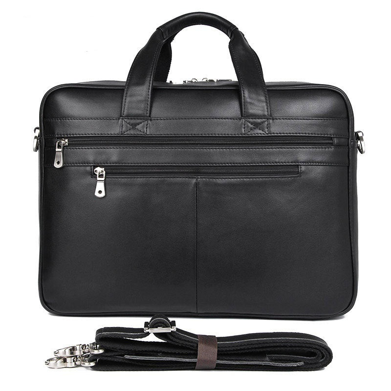 Leather Handbag Briefcase - Napa Leather Comfortable Texture Men's Real-leather Bag