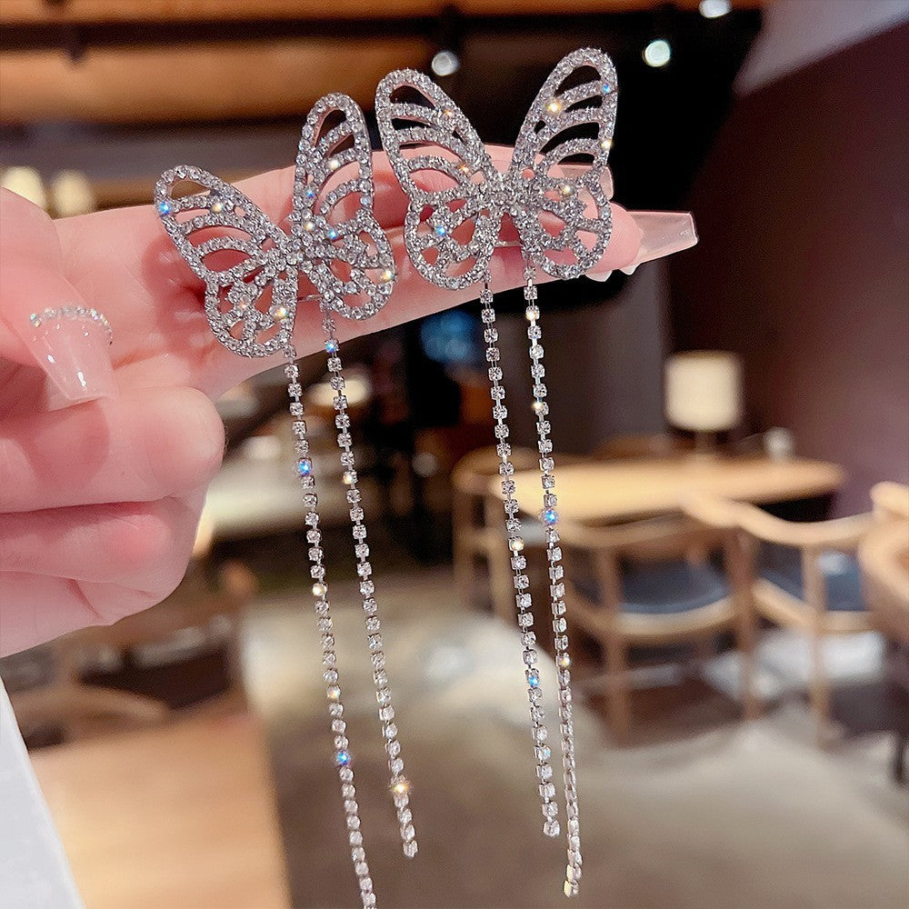 Sterling Silver Needle Light Luxury Pearl Earrings - Graceful Personality