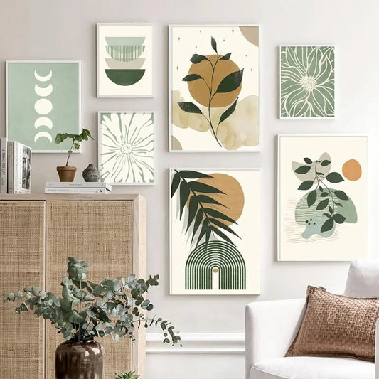 Green Plant Decorative Painting – Vertical Rectangle Canvas Wall Art! - JumoShop
