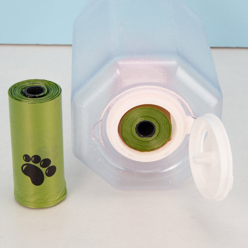 Portable Cat Dog Water Bottle Food Feeder Drinker Poop Dispenser 3 In 1 Leak-proof Multifunctional Dog Water Bottle Pet Products - JumoShop