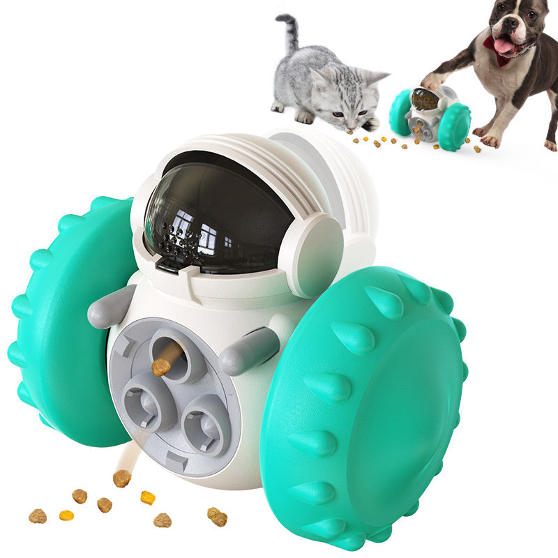 Smart Interactive Balance Car Treat Dispenser Toy for Cats & Dogs  - Cat And Dog Toys Slow Food Interactive Balance Car Multifunctional Fun Development Smart Pet Feeding Dog Toy Car Pets Products - JumoShop
