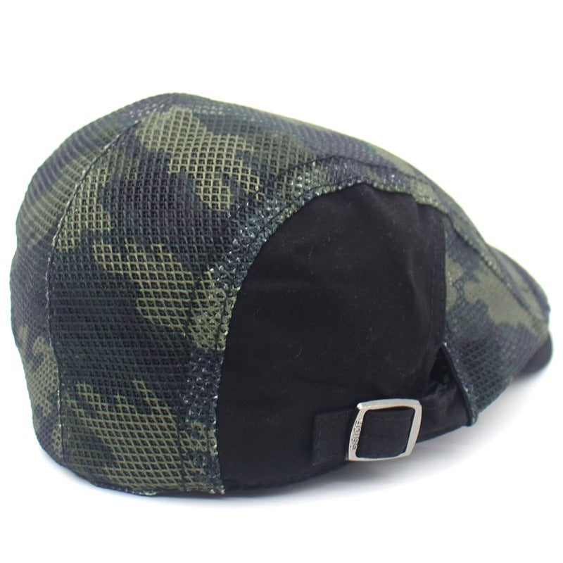 Camouflage Mesh Cloth Beret - Men And Women Casual
