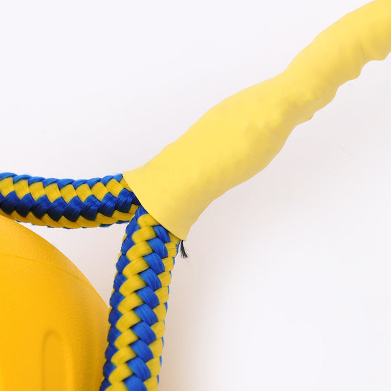 EVA Floating Pet Bite Resistant Ball With Rope - Pet Training Ball Chew Toys For Pet Supplies