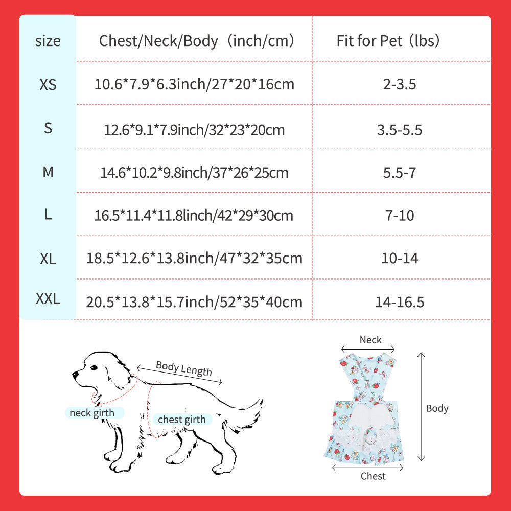 Dog Harness Dress with Leash Set – Cute Puppy Angel Wing Outfit for Small Pets