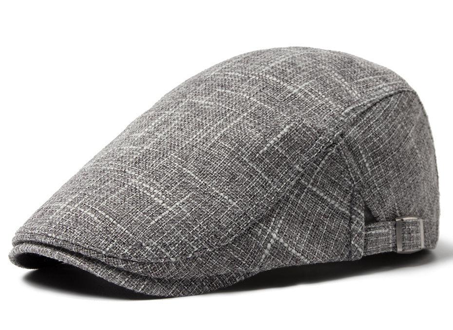 Men's Breathable Retro Casual Cotton And Linen Beret