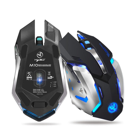 HXSJ New Wireless Mouse - 2.4GPI Gaming Mouse Glowing Mouse