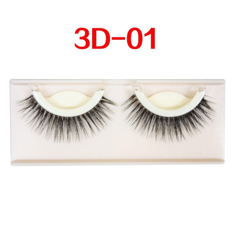 3D False Eye lashes Extension - Reusable Self-Adhesive Natural Curly Adhesive Eye lashes Makeup Tools