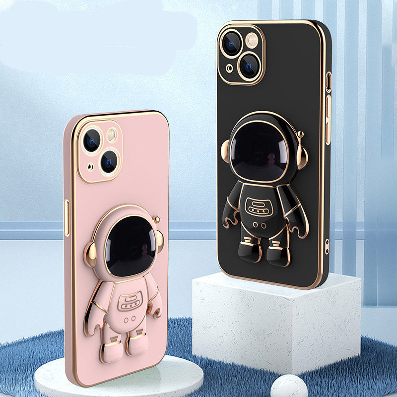 3D Astronaut Phone Case -  Anti-Drop Electroplating Bracket
