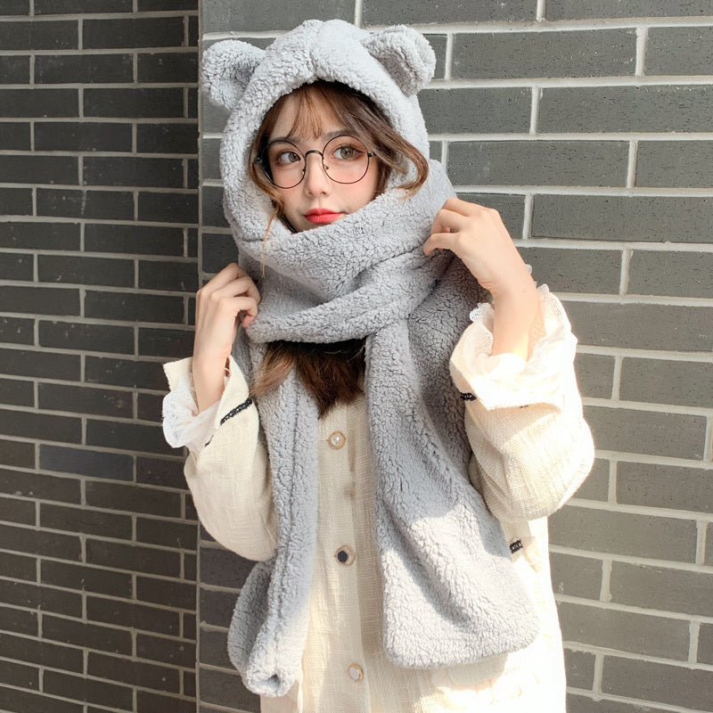Cute Winter Plush Scarf - Autumn and Winter Headwarmer