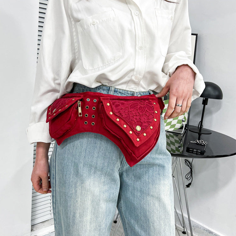 Vintage Waist Chest Bags - Women Crossbody Bag Waistpack Outdoor Mobile Storage