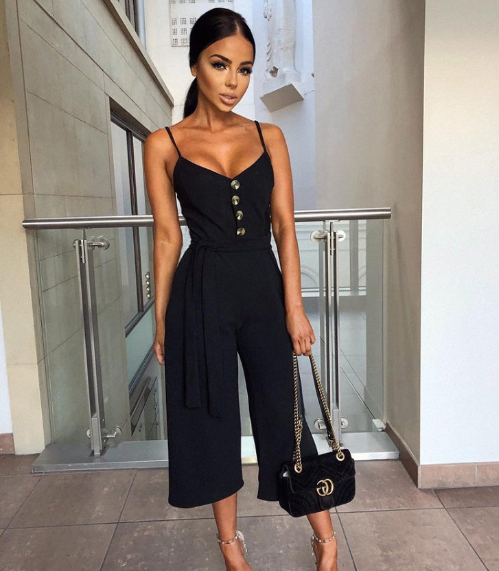 Sexy Halter Straps Jumpsuit