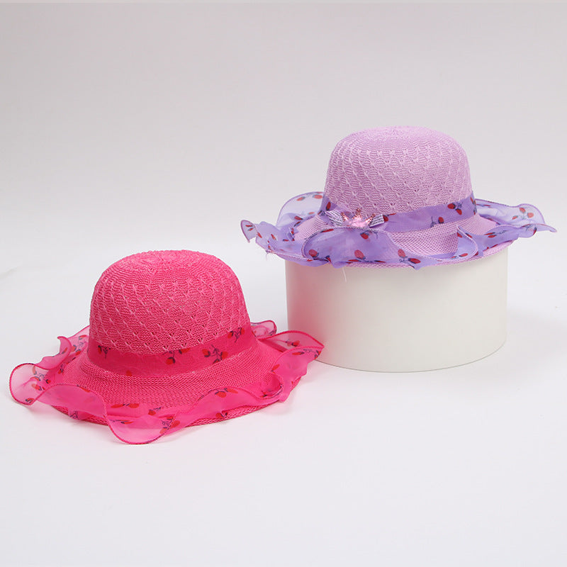 Princess Straw Hat - Kids Summer Hat