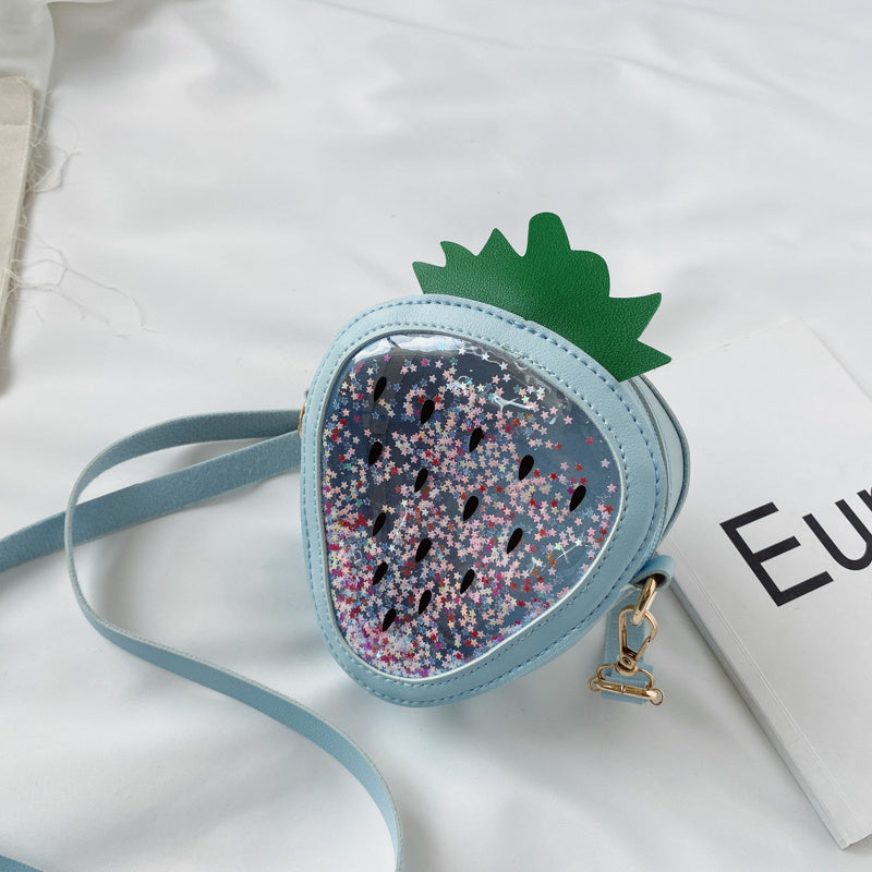 Summer Children's Shoulder Bag - Pineapple / Strawberry One Shoulder Jelly Bag
