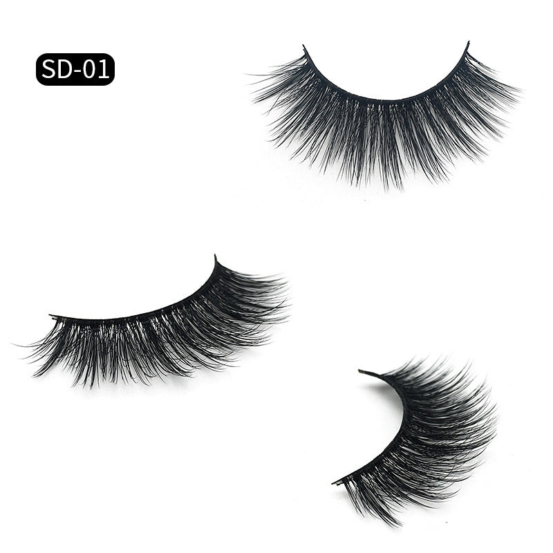 SD Exaggerated Mink Eyelashes - 3D Stereo 25 Dense False Eyelashes