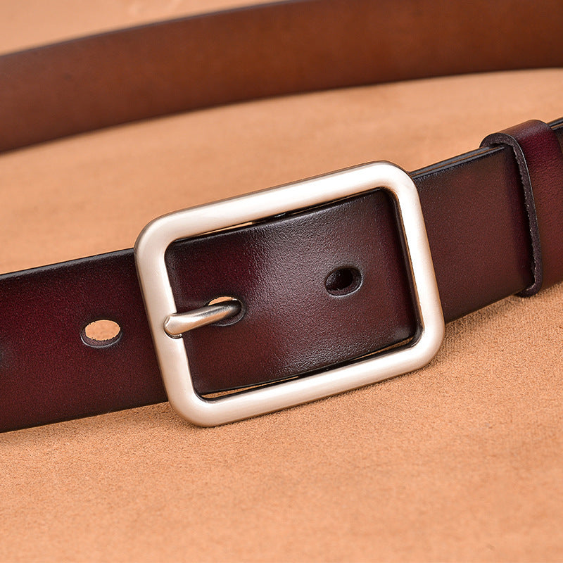 Leather Buckle Belt