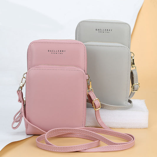 Large Capacity Crossbody Shoulder Bags For Women  - Fashion Zipper Mobile Phone Bag