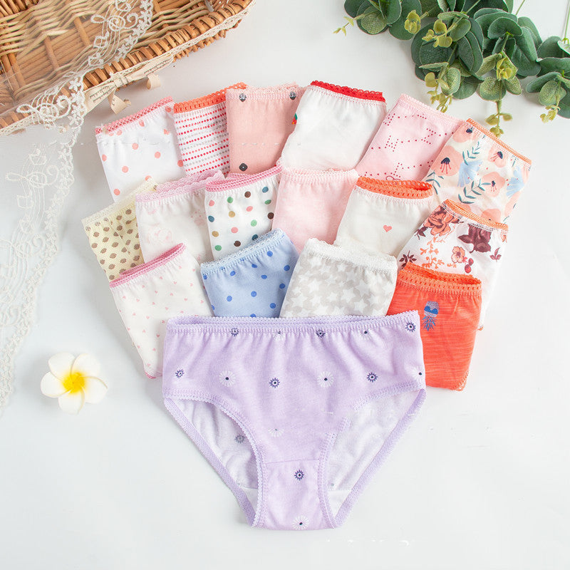 Multi-fancy Floral Triangle Children's Underwear