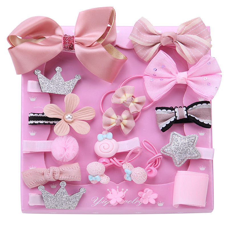 🎀 Children’s Hair Accessories Set – Handmade Bowknot Collection (Gift Box) - JumoShop