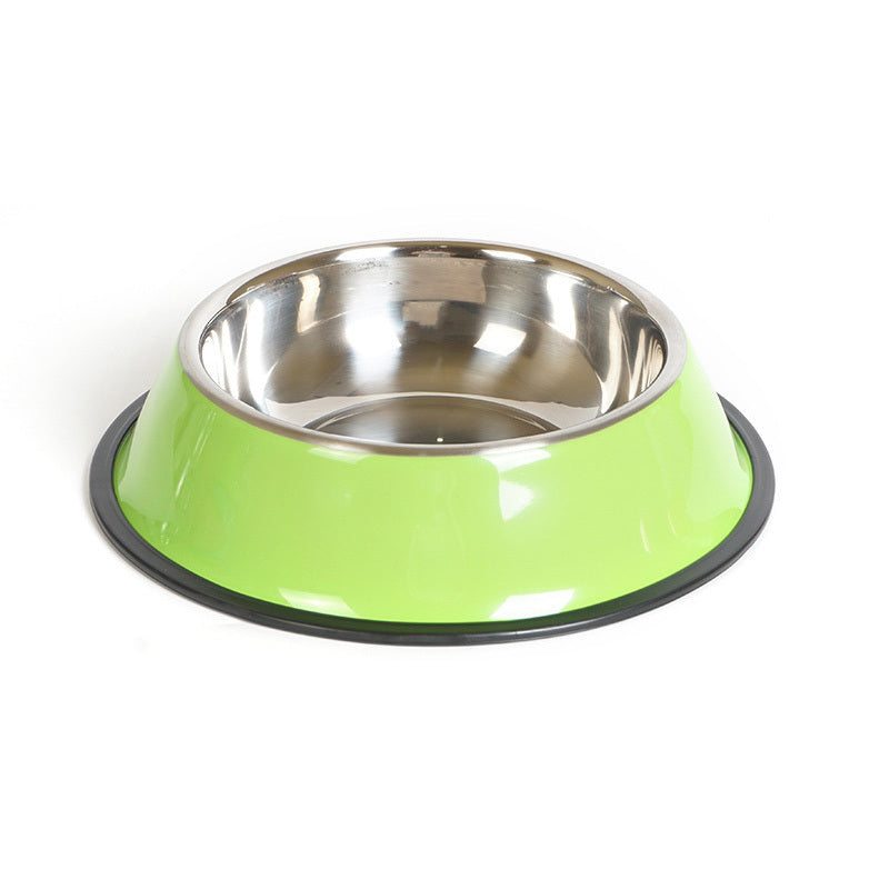 Premium Dual-Use Pet Bowl – Stainless Steel & Melamine Feeding Basin  pet bowl pet feeding basin - JumoShop
