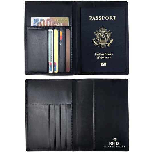 Antimagnetic Passport Holder Leather ID Case