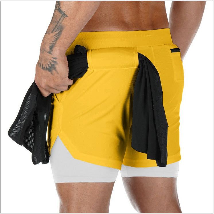 Summer Running Shorts - Men 2 in-1 Shorts