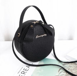 Circular Design Fashion Women Shoulder Bag - Leather Women's Crossbody Messenger Bags Ladies Purse Female Round Handbag