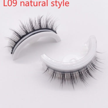 Reusable 3D Mink Lashes - Natural False Eyelashes Self Adhesive Glue Free Makeup Eyelash