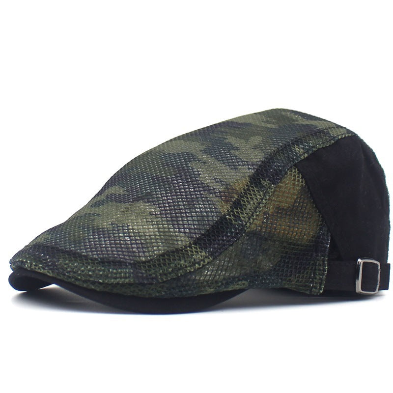 Camouflage Mesh Cloth Beret - Men And Women Casual