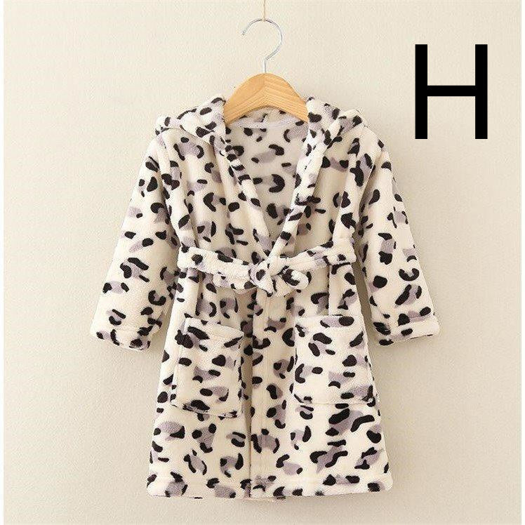 Thickened Cotton Flannel Robe For Children