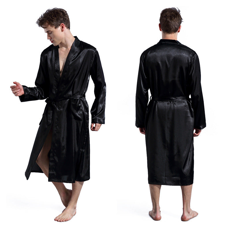 Men's Fashion Solid Color Thin Robe