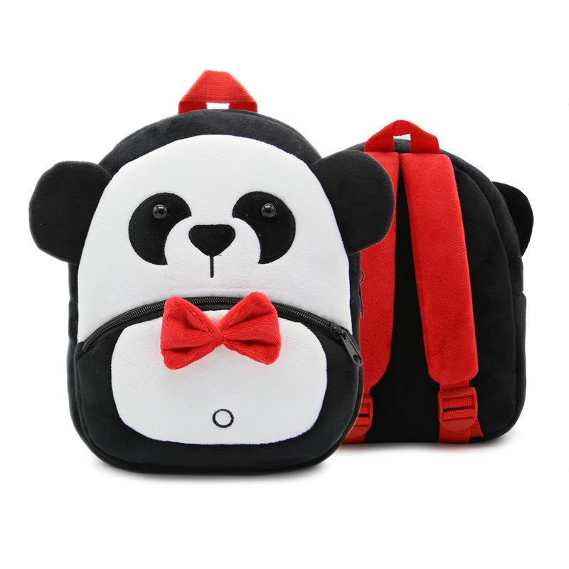 Children School Backpack - Cartoon Rainbow Design, Soft Plush Material For Toddler, Baby Girls Kindergarten Kids School Bags