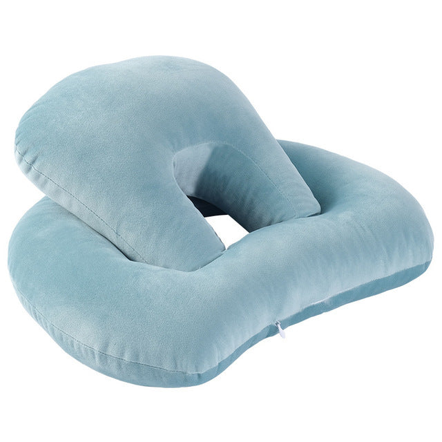 U-Shaped Desk Nap Pillow - Neck Supporter Seat Cushion Headrest Travel Neck Pillow With Arm Rest
