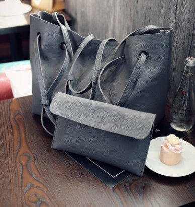 Fashion Shoulder Tote Bag - Two Piece Crossbody Bag